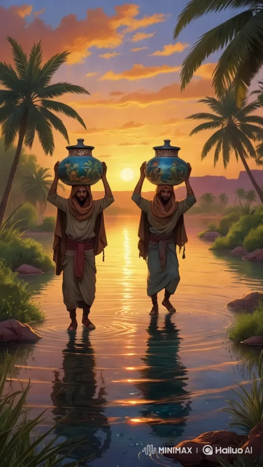 Nomads and Oasis: A Dusk Harmony – AI Generated Video | Hailuo AI