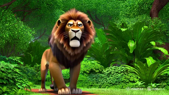Lion's Demand Meets Clever Rabbit's Wisdom – AI Generated Video | Hailuo AI