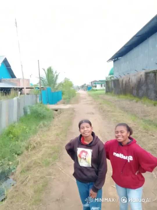 Rural Aesthetic: Two Individuals on Dirt Road – AI Generated Video | Hailuo AI
