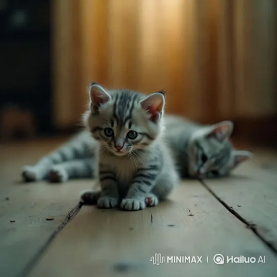Sorrowful Kitten Reflects on Its Motionless Mother – AI Generated Video | Hailuo AI