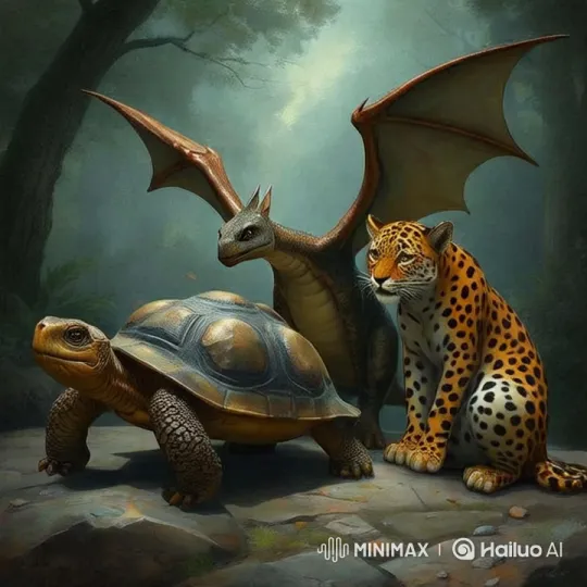 Mystical Forest: Creatures Weather the Storm – AI Generated Video | Hailuo AI