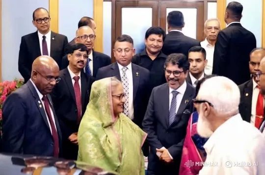 Formal Gathering with Handshake and Respectful Interactions – AI Generated Video | Hailuo AI