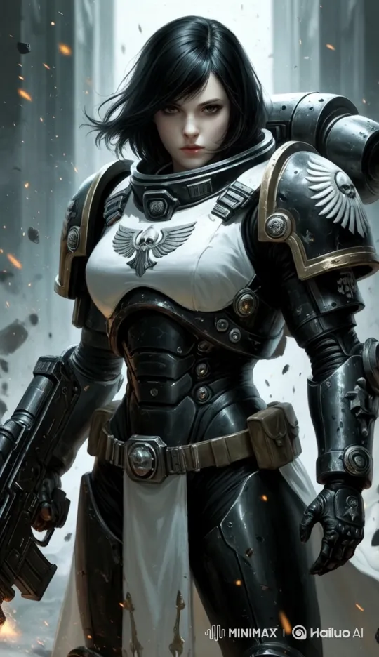Female Warrior in Epic Live2D Animation Loop – AI Generated Video | Hailuo AI