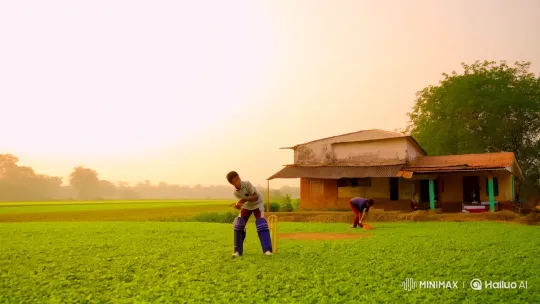 Dreams of Tajpur: Vaibhav's Cricket Journey – AI Generated Video | Hailuo AI