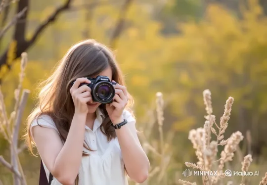 Autumn Meadow: Photographer Captures Serenity – AI Generated Video | Hailuo AI