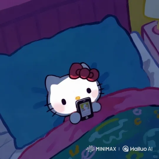 Cat Enjoying Smartphone and Grass in Cozy Bedroom – AI Generated Video | Hailuo AI