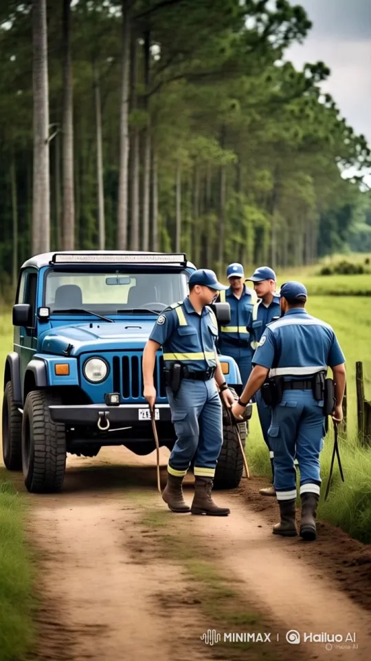 Blue Uniformed Officers on a Rescue Mission – AI Generated Video | Hailuo AI