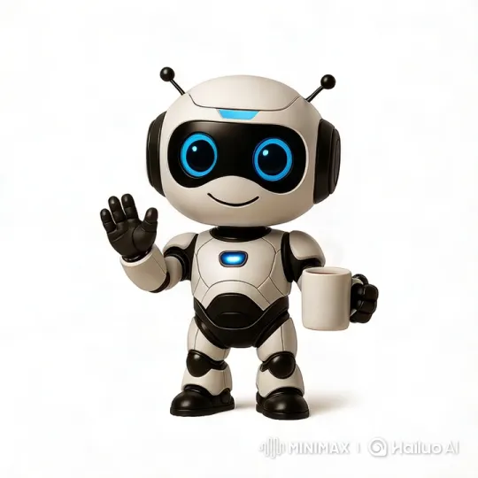 Cute Robot Offers Hot Beverage in Aesthetic Video – AI Generated Video | Hailuo AI