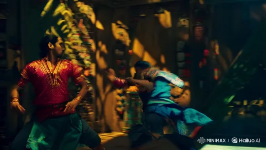 Stylized Kung Fu Confrontation in Bangladesh-India Setting – AI Generated Video | Hailuo AI