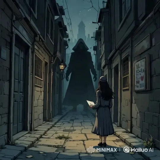 Mysterious Shadow Watches Rani in Dark Alley – AI Generated Video | Hailuo AI
