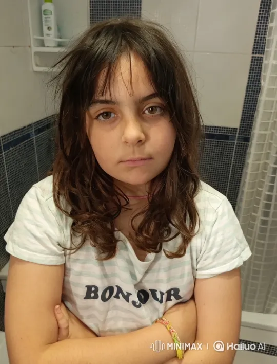 Young Girl Reflecting in a Quiet Bathroom Setting – AI Generated Video | Hailuo AI