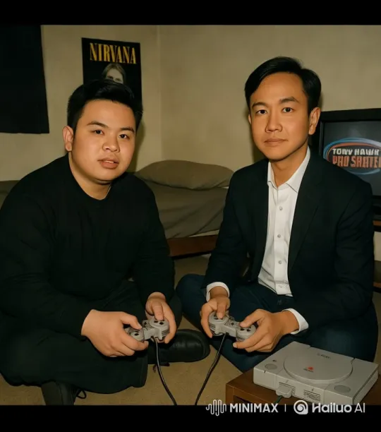 Retro Gaming Atmosphere with Classic PlayStation – AI Generated Video | Hailuo AI