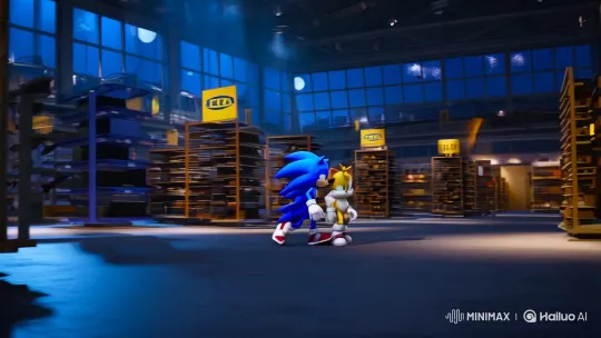 Sonic and Tails Escape Monster in IKEA Aftermath – AI Generated Video | Hailuo AI
