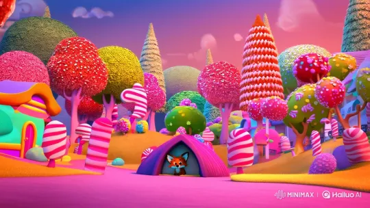 Whimsical Rainbow Town: Fizzle's Magical Portal Adventure – AI Generated Video | Hailuo AI