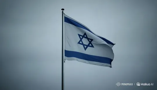 Israeli Flag Lowered to Half-Mast in Solemn Ceremony – AI Generated Video | Hailuo AI