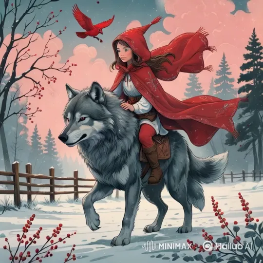 Miniature Fairy and Wolf Race Through Enchanted Forest – AI Generated Video | Hailuo AI