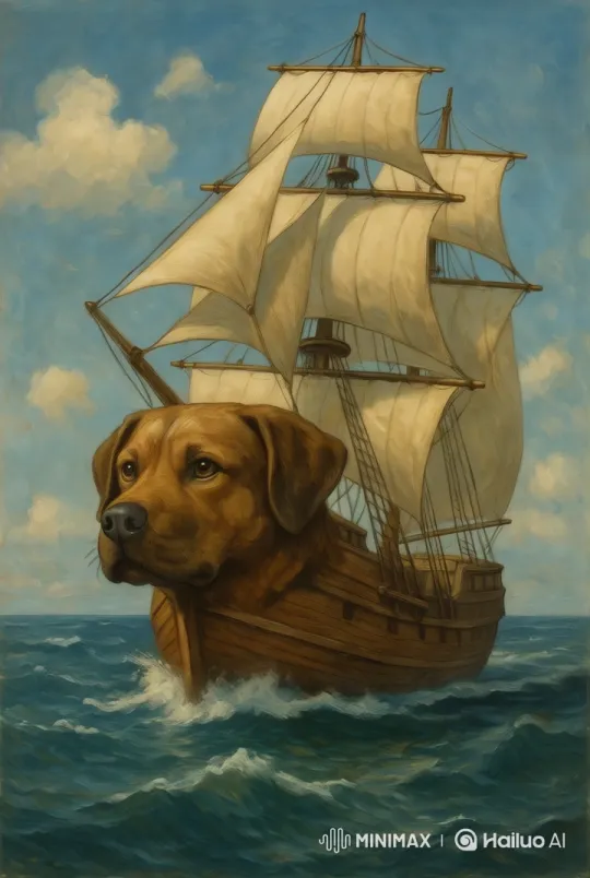 Elegant Sailing: Majestic Ship on Tranquil Seas – AI Generated Video | Hailuo AI