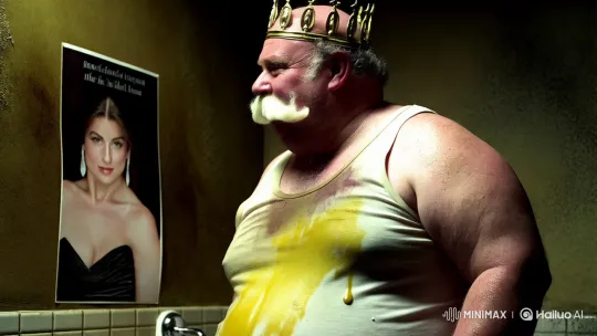 Elderly Man Transforms into Gorgeous Woman in Grimy Bathroom – AI Generated Video | Hailuo AI