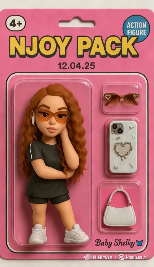 NJOY PACK Figurine: Graceful Unboxing and Stylish Pose – AI Generated Video | Hailuo AI