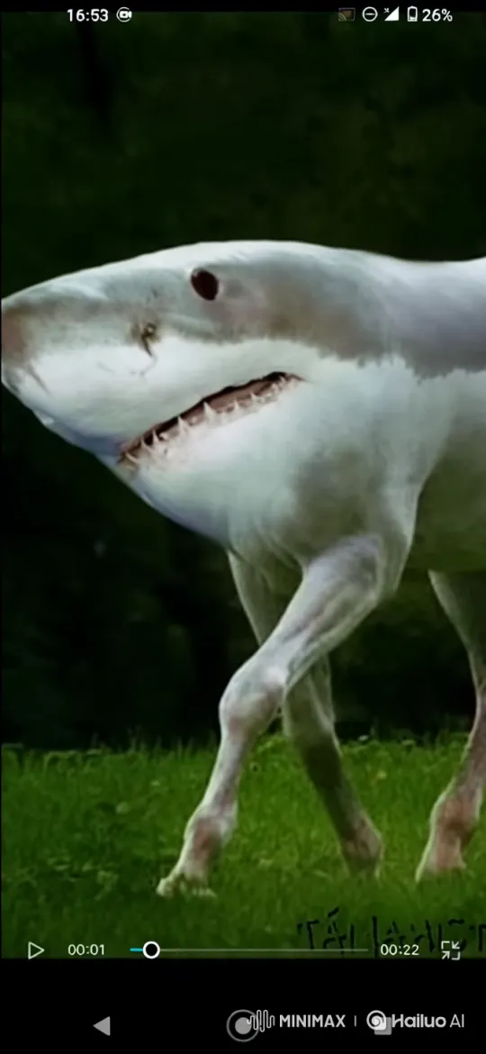 Surreal Creature Walks in Lush Field Amidst Dynamic Camera Work – AI Generated Video | Hailuo AI