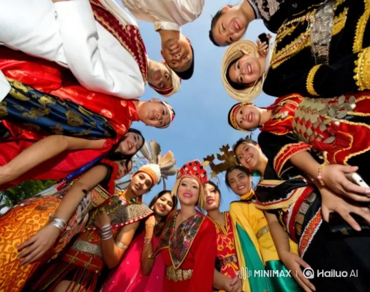 Malaysian Cultural Celebration: Fashion, Food, and Unity – AI Generated Video | Hailuo AI