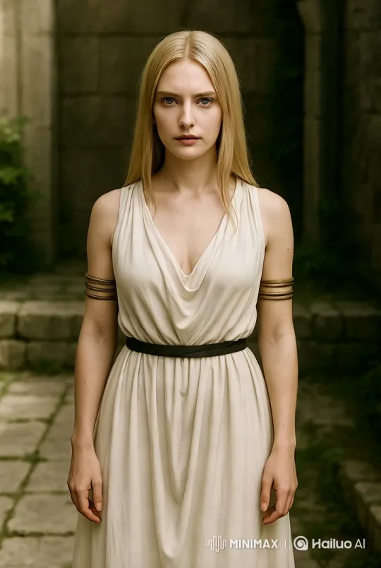 Elegant Walk Through Ancient Courtyard with Graceful Camera Work – AI Generated Video | Hailuo AI