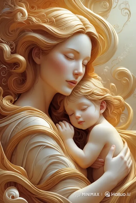 Mother's Tender Embrace: A Live2D Serenade of Love and Peace – AI Generated Video | Hailuo AI