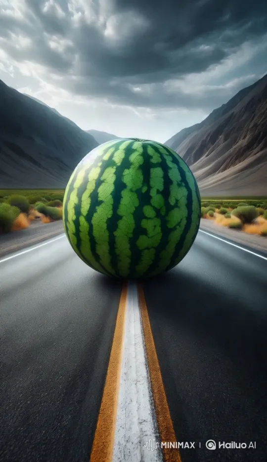 Magical Birth: Baby Goat Emerges from Watermelon – AI Generated Video | Hailuo AI