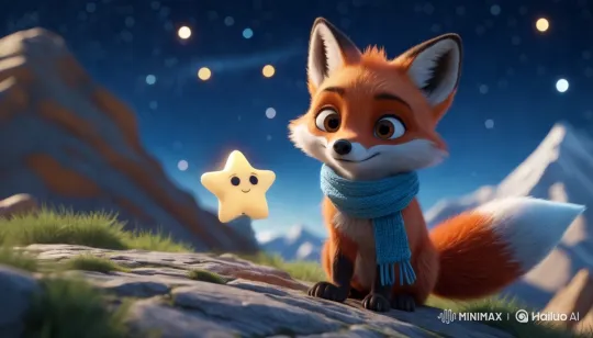 Fox and Star: A Poignant Goodbye Under the Stars – AI Generated Video | Hailuo AI