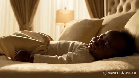 Peaceful Slumber: A Baby's Tranquil Moment – AI Generated Video | Hailuo AI