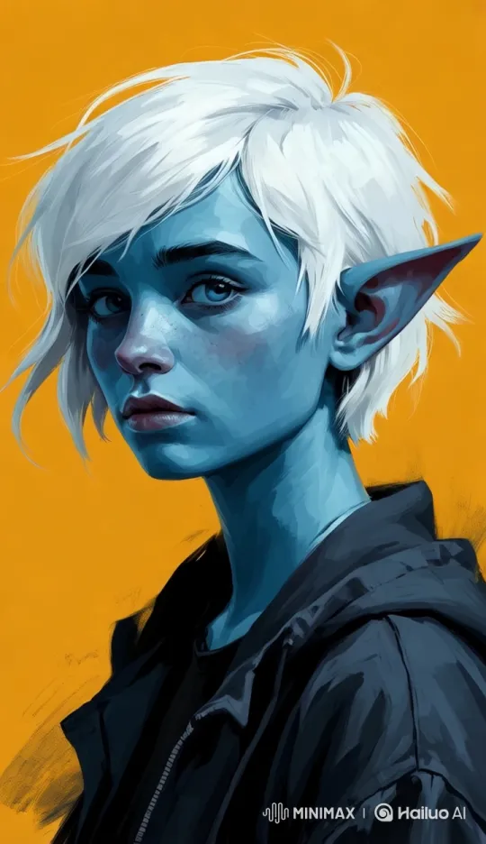 Blue Character with Gentle Movements in Live2D Animation – AI Generated Video | Hailuo AI