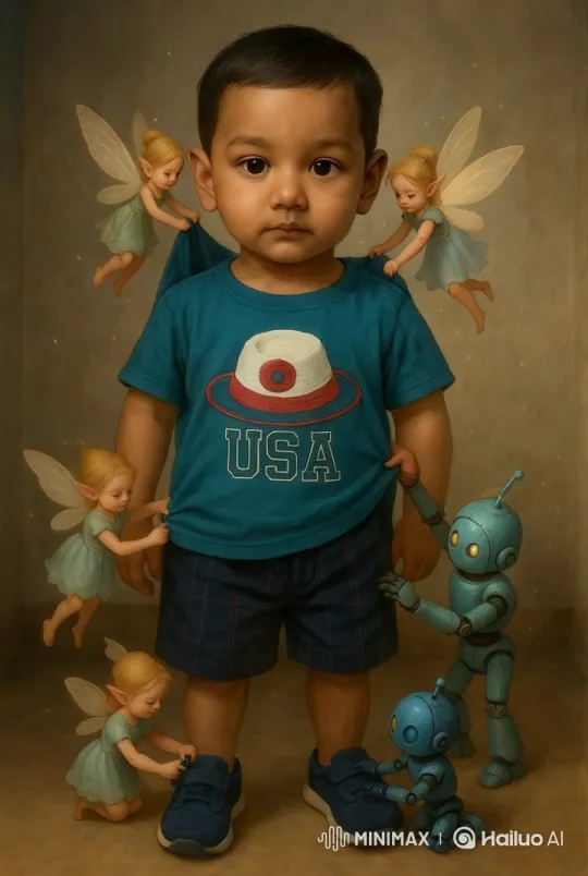 Magical Fairies Assist a Boy in a Enchanted Morning Ritual – AI Generated Video | Hailuo AI