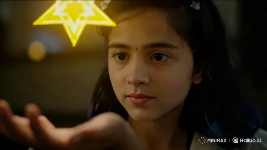 Magical Star Interaction with Hand in Ethereal Light – AI Generated Video | Hailuo AI