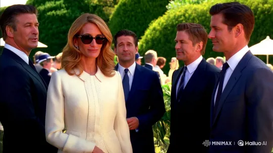 Elegant Woman Attracts Attention at Luxurious Horse Racing Event – AI Generated Video | Hailuo AI