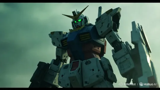 Dynamic Showcase of the Impressive Gundam Robot – AI Generated Video | Hailuo AI
