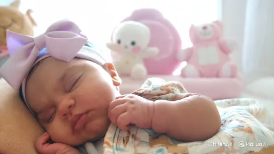 Innocent Serenity: A Peaceful Moment in a Baby's Nursery – AI Generated Video | Hailuo AI