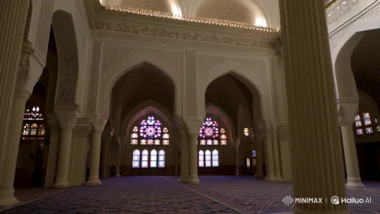 Tranquil Islamic Sanctuary: Architectural Beauty and Serenity – AI Generated Video | Hailuo AI
