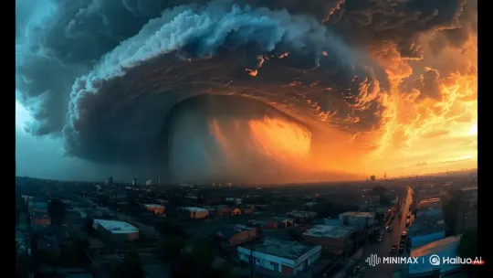 Approaching Storm Captured in Dramatic Cinematic Style – AI Generated Video | Hailuo AI