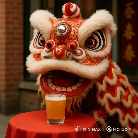 Traditional Lion Dance Performance in Vibrant Colors – AI Generated Video | Hailuo AI
