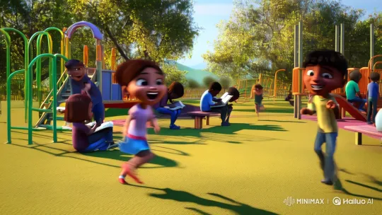 Joyful Play and Quiet Reflection in School Life – AI Generated Video | Hailuo AI