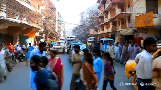 Indian Street Scene Captures Seema Haider's Journey Drama – AI Generated Video | Hailuo AI