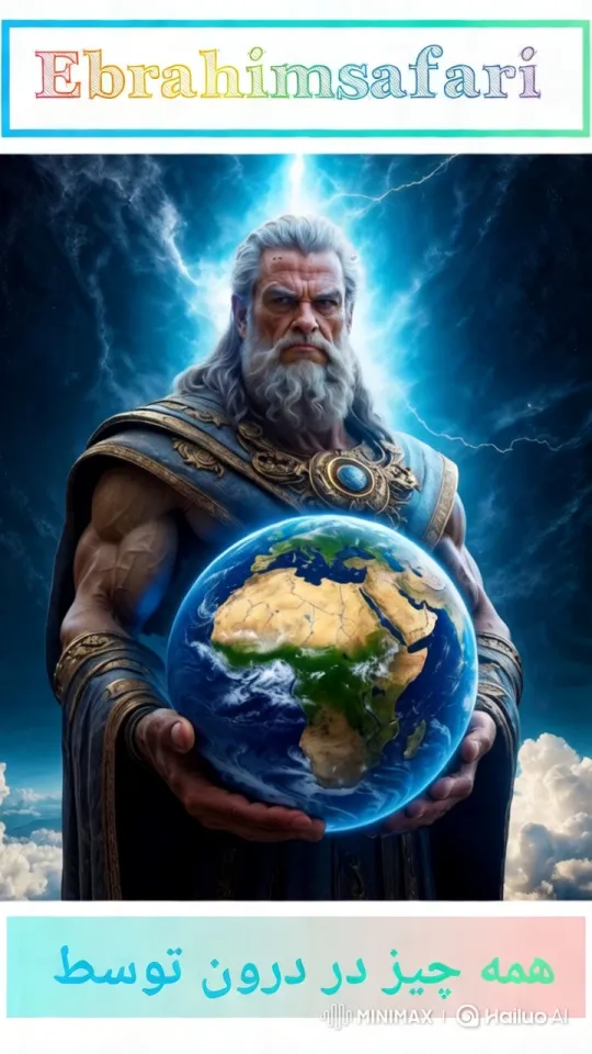 Cosmic Figure Presents Detailed Earth Model – AI Generated Video | Hailuo AI