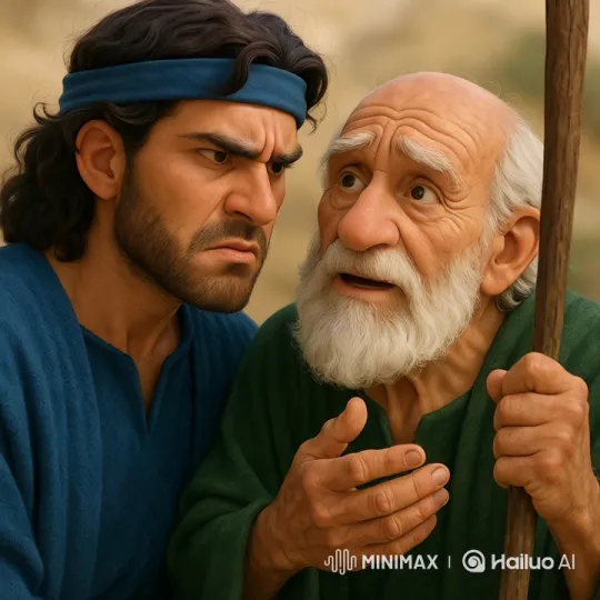 Jephthah in Intense Moment with Dynamic Camera Work – AI Generated Video | Hailuo AI