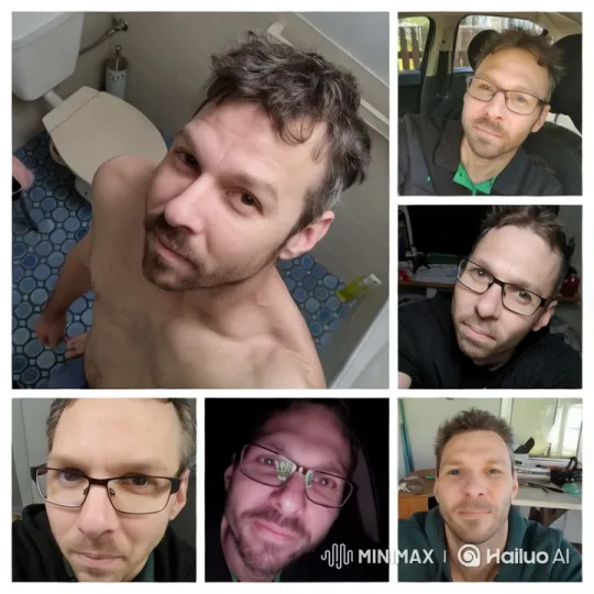Man Realizes He's Trapped in Collage of Images – AI Generated Video | Hailuo AI