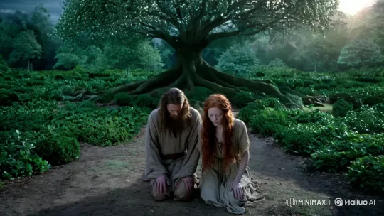 Garden of Guilt and Reflection: Adam and Eve's Solitude – AI Generated Video | Hailuo AI