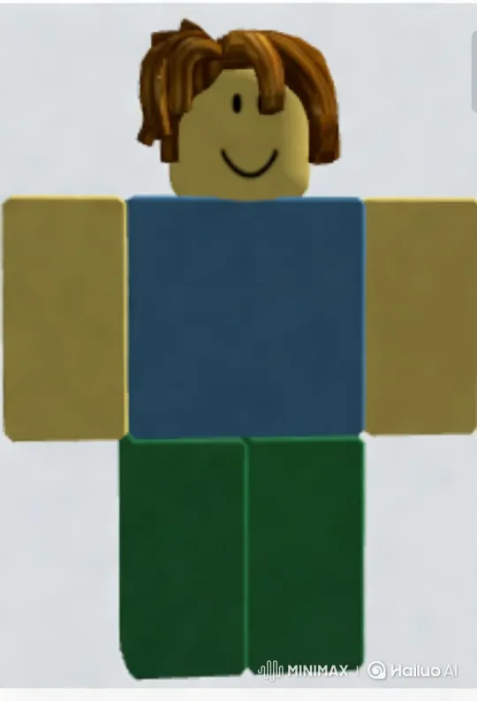 Blocky Character's Desperate Escape in High-Aesthetic Scene – AI Generated Video | Hailuo AI