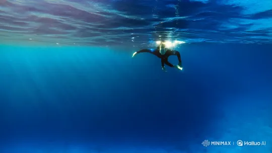 Zapata's Graceful Dance in the Deep Blue – AI Generated Video | Hailuo AI