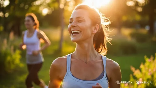 Jogging in Nature: Emphasizing Health and Serenity – AI Generated Video | Hailuo AI