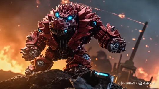 Mighty the Armadillo as Cliffjumper in Dynamic Battle Scene – AI Generated Video | Hailuo AI