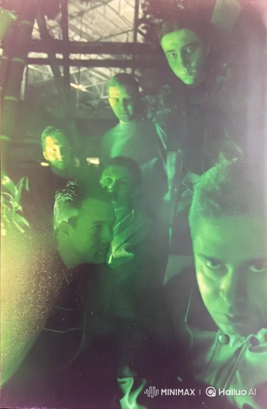 Mysterious Gathering in Futuristic Setting – AI Generated Video | Hailuo AI